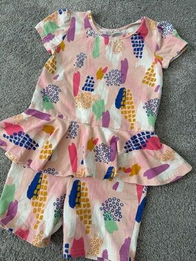 Girls Ruffled Romper